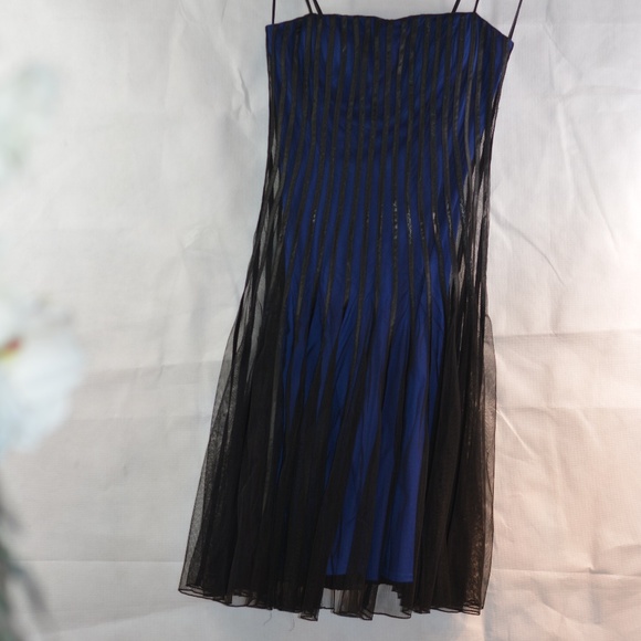 Ribbon on Netting Dress Le Chateau SZ SP - Picture 2 of 13